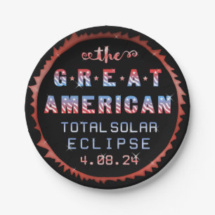 Great American Total Solar Eclipse 8. April 2024 Pappteller