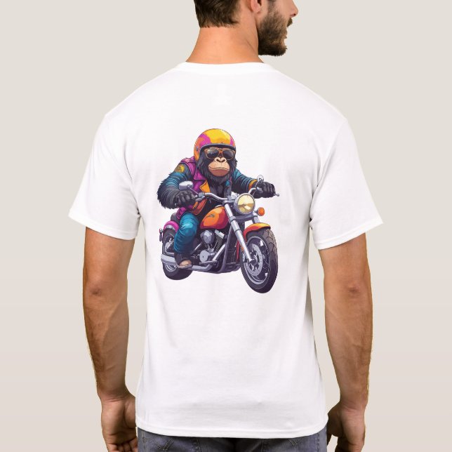 Great Ape Born to Ride T-Shirt (Rückseite)