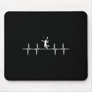 Great Badminton Heartbeat Shuttle Mousepad