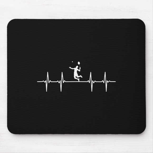 Great Badminton Heartbeat Shuttle Mousepad (Vorne)