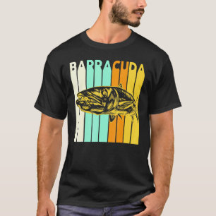 Great Barracuda Cuda Fischen Wildnis Salzwassersee T-Shirt