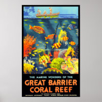 Great Barrier Coral Reef Australien Jahrgang Reise