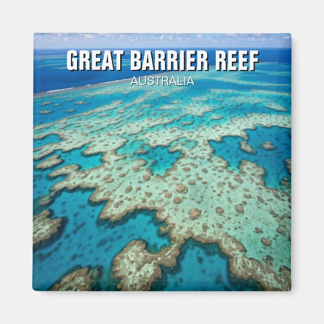 Great Barrier Reef Australia Reisen Magnet (Vorne)