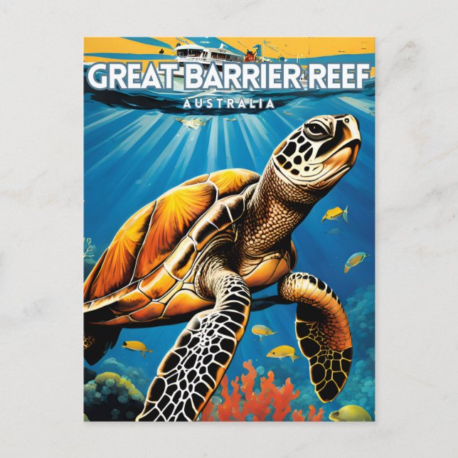 Great Barrier Reef Australien Postkarte (Vorderseite)