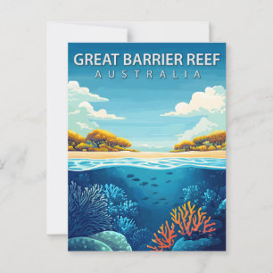 Great Barrier Reef Australien Reise Postkarte