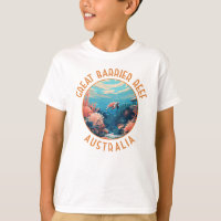 Great Barrier Reef Australien Retro gestörte Kunst