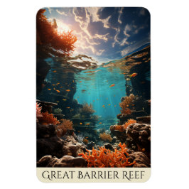 Great Barrier Reef | Australische Kunst | Meeresfi Magnet