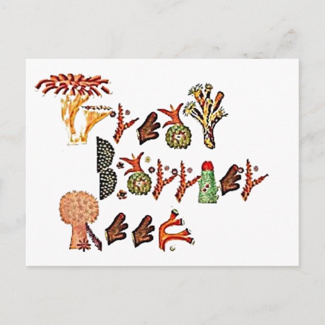 Great Barrier Reef, Coral, Postkarte (Vorderseite)