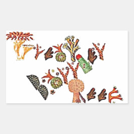 Great Barrier Reef, Coral, Rechteckiger Aufkleber