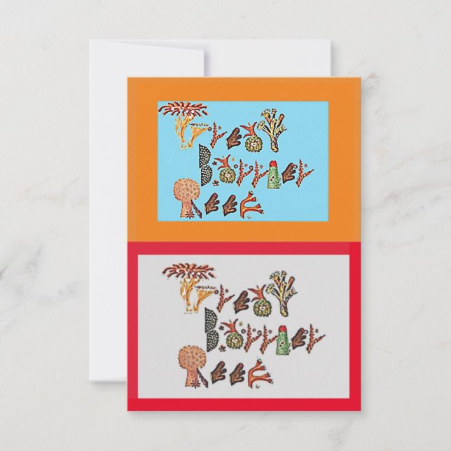 Great Barrier Reef in Coral, Dankeskarte (Vorderseite)