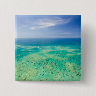 Great Barrier Reef, Luftbild Green 2 Button