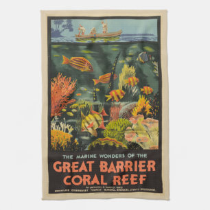 Great Barrier Reef Poster Geschirrtuch