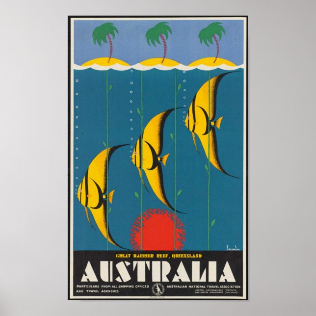 Great Barrier Reef, Queensland, Australien Poster (Vorne)