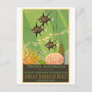 Great Barrier Reef Tropic Fish, Australien Postkarte