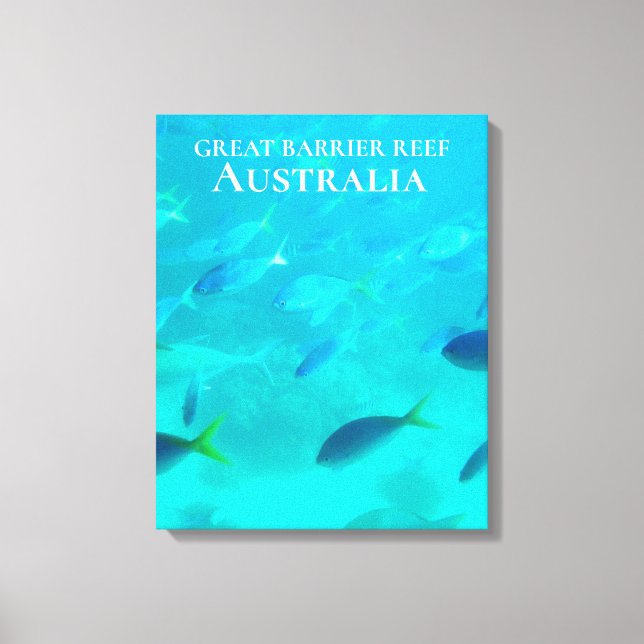 Great Barrier Reef tropische Fische Australien Rei Leinwanddruck (Vorderseite)
