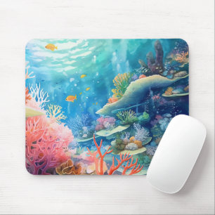 Great Barrier Reef Wasserfarbe Mousepad