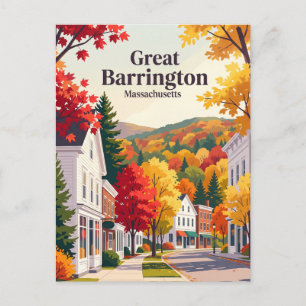Great Barrington, Massachusetts USA Postkarte