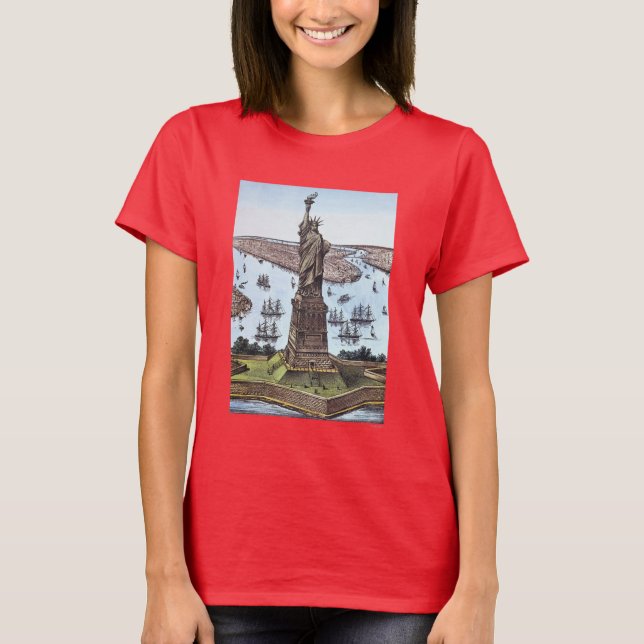 Great Bartholdi Statue T-Shirt (Vorderseite)