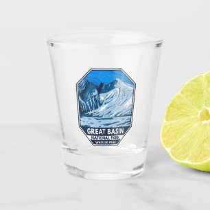 Great-Basen-Nationalpark Wheeler Peak Vintag Schnapsglas
