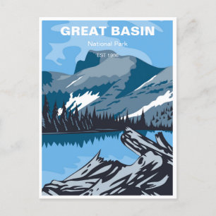 Great Basen Wüste Vintage Reise nevada Postkarte