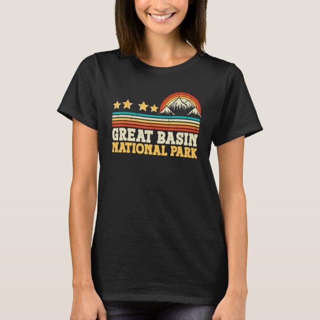 Great Basin National Park Mountain Trees Camping H T-Shirt (Vorderseite)