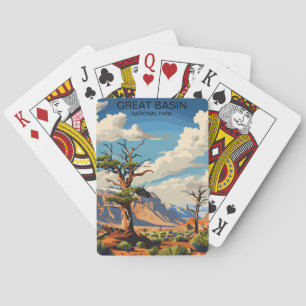 Great Basin National Park Nevada Vintage Spielkarten