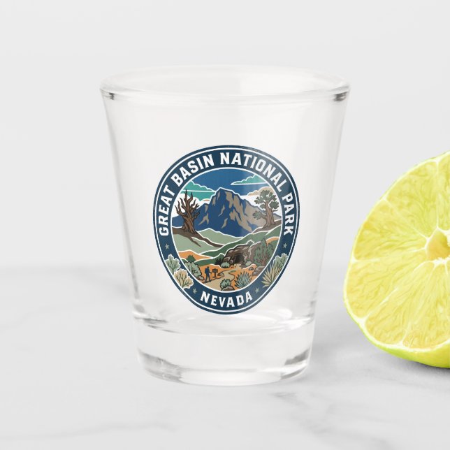 Great Basin National Park USA Schnapsglas (Vorderseite)