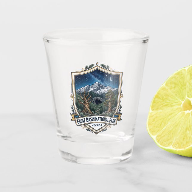 Great Basin National Park USA Schnapsglas (Vorderseite)