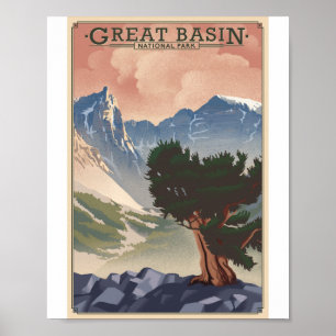 Great-Basin-Nationalpark Litho-Kunstwerk Poster