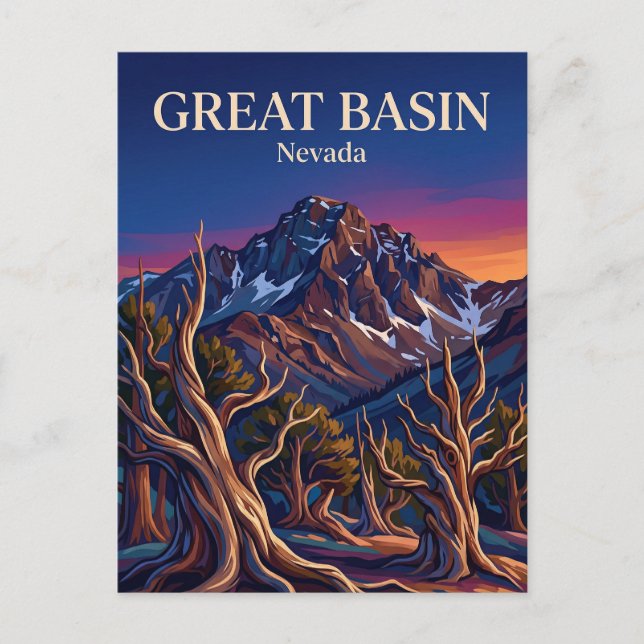 Great-Basin-Nationalpark Nevada Postkarte (Vorderseite)