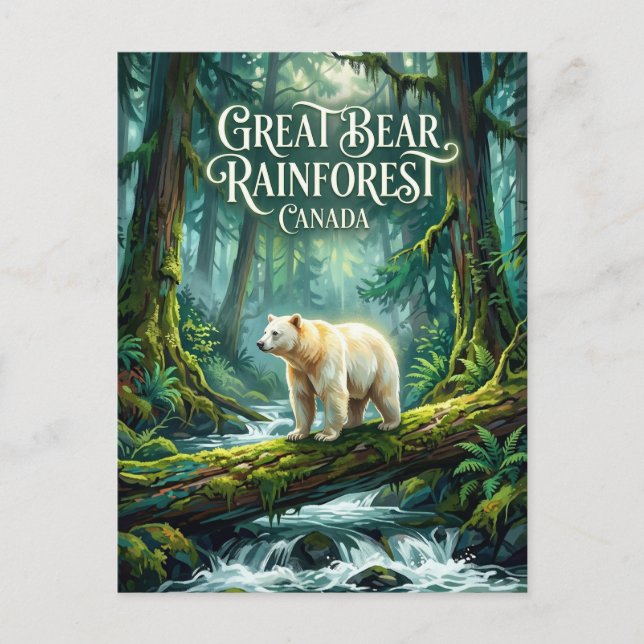 Great Bear Regenwald Kanada Postkarte (Vorderseite)