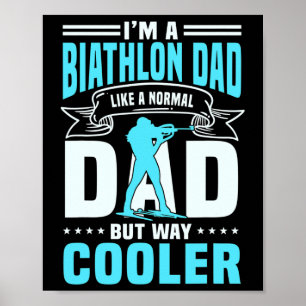 Great Biathlon Vater Sprichwort Langlaufloipen Män Poster