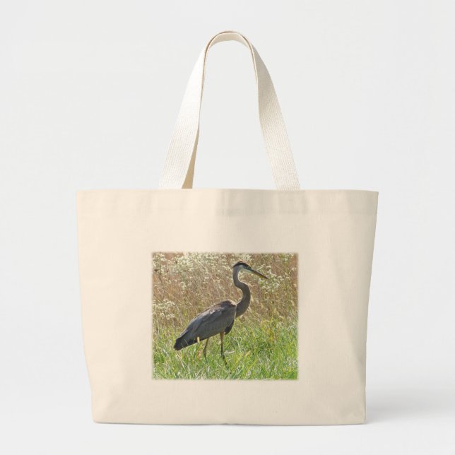 Great Blue Heron - Ardea herodias Jumbo Stoffbeutel (Vorne)
