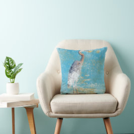 Great Blue Heron Art Kissen