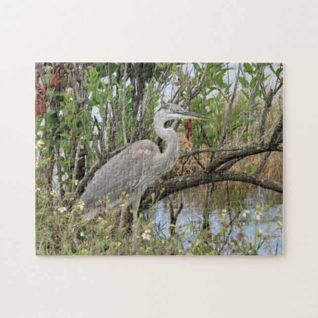 Great Blue Heron - Bird Jigsaw Puzzle (Horizontal)