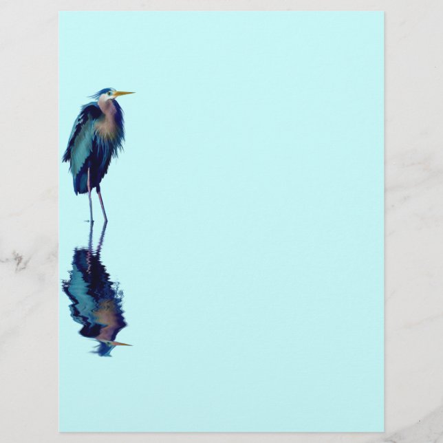 Great Blue Heron Birdlover's Wildlife Design (Vorderseite)