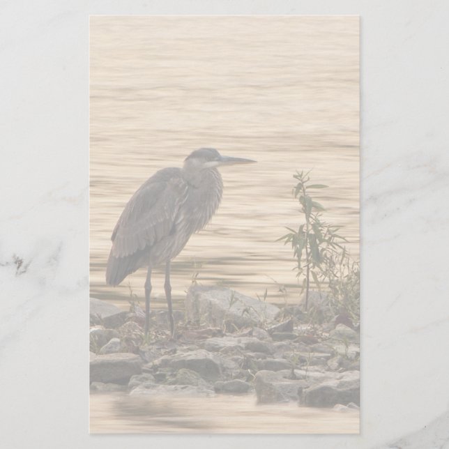 Great Blue Heron Briefpapier (Vorderseite)