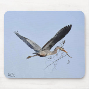 Great Blue Heron Coffee Tasse Mousepad