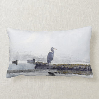 Great Blue Heron & Ducks Wildlife Mojo Pillow Lendenkissen