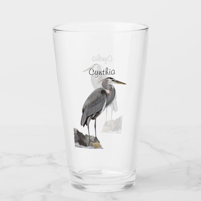 Great Blue Heron Glas (Vorderseite)