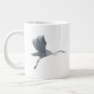 Great Blue Heron in Flight Jumbo-Tasse