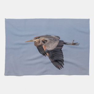 Great Blue Heron in Flug Handtuch