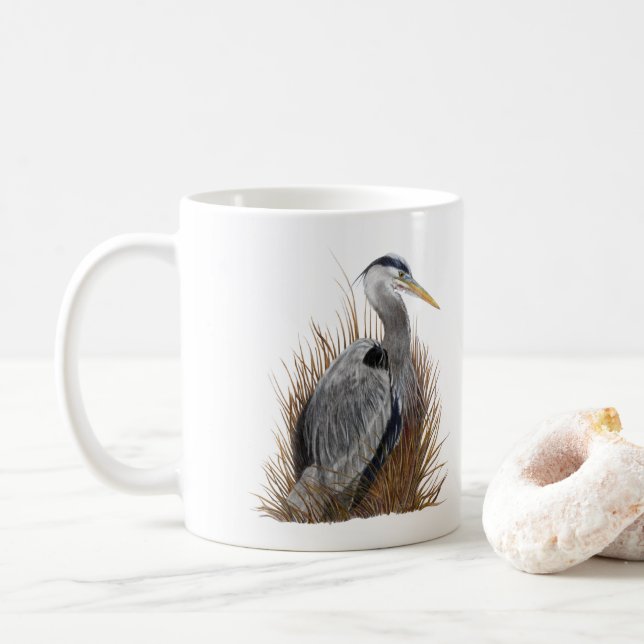 Great Blue Heron Kaffeetasse (Mit Donut)