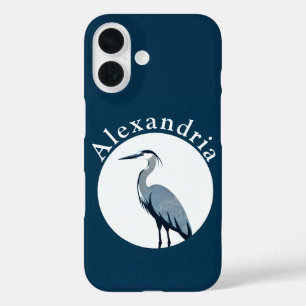 Great Blue Heron Logo iPhone 16 Hülle