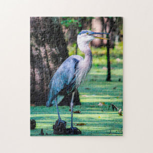 Great Blue Heron Louisana. Jigsaw Puzzle