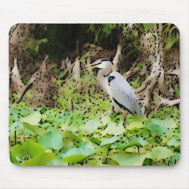 Great Blue Heron Mousepad (Vorne)