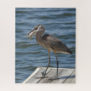 Great Blue Heron Nah Up Bird Lover Puzzle