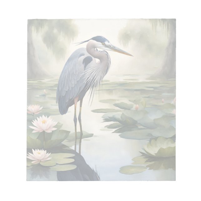 Great Blue Heron Notizblock (Vorderseite)