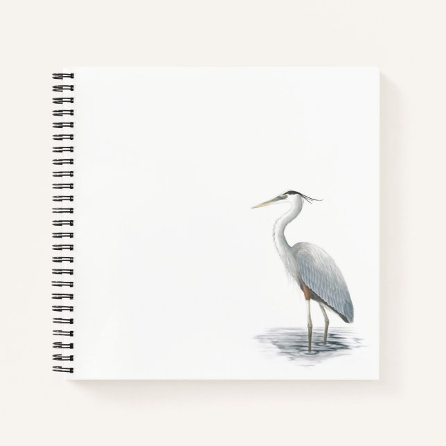 Great Blue Heron Notizbuch (Vorderseite)