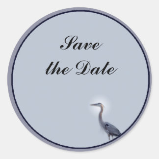 Great Blue Heron Runder Aufkleber